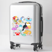 Zomer / Tropisch / Vakantie Sticker (Koffer)
