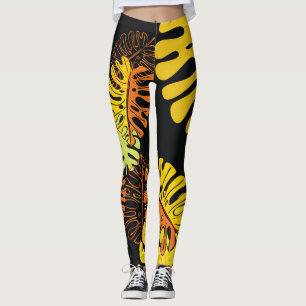 Zomer tropische bladeren  ontwerp leggings