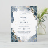 Zomer Tuin Bloemen Bruiloft Kaart (Staand voorkant)