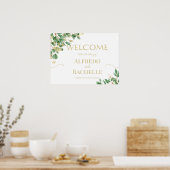 Zomer Tuin Bloemen Bruiloft Poster (Keuken)