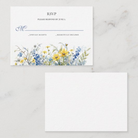 Zomer Tuin Bruiloft op Cape Cod RSVP Kaart (Voorkant / Achterkant)