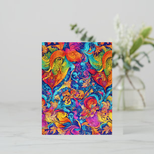 Zomer Tuin Folie Feestdagen Briefkaart