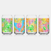 Zomer Tuin Party Kan Glas Set (Achterkant)