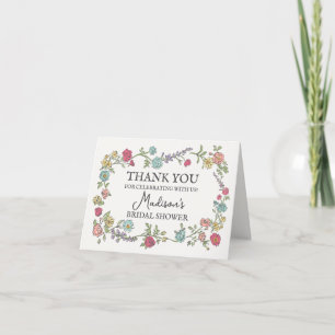 Zomer Tuinfeest Bloemrijke Dankkaartjes Bedankkaart