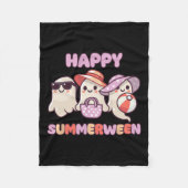 Zomer tussen Halloween Ghost Fleece Deken (Voorkant)