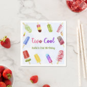 Zomer Twee Cool Popsicle 2e Verjaardag servetten (Insitu)