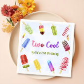 Zomer Twee Cool Popsicle 2e Verjaardag servetten