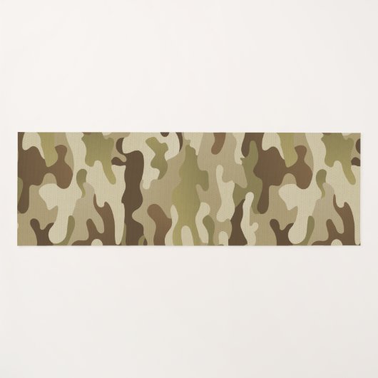 Zomer Urban Camo Bruin Groen Tan Yogamat (Voorkant (horizontaal))