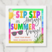 Zomer vakantie cadeau Label (Voorkant)