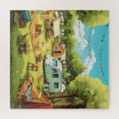 Zomer Vakantie Legpuzzel (Horizontaal)