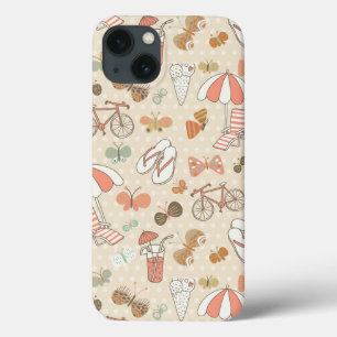 Zomer Vakantie Patroon iPhone 13 Hoesje