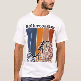 Zomer Vakantie Rand de omtrek van de achtbaan T-shirt