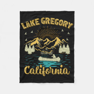 Zomer Vakantie Retro Berg Californië Gregory Fleece Deken