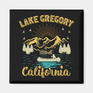 Zomer Vakantie Retro Berg Californië Gregory Magneet