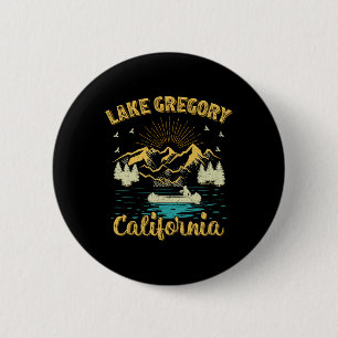 Zomer Vakantie Retro Berg Californië Gregory Ronde Button 5,7 Cm