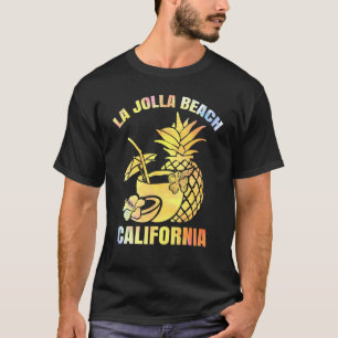 Zomer Vakantie Retro Zonsondergang Californië La J T-shirt
