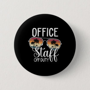 Zomer Vakantie School Einde Jaar Kantoor Personeel Ronde Button 5,7 Cm