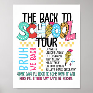 Zomer Vakantie Tour Pret Terug Naar School Voor Le Poster