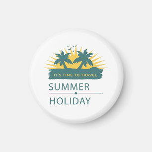 Zomer vakantie vakantie landschap magneet