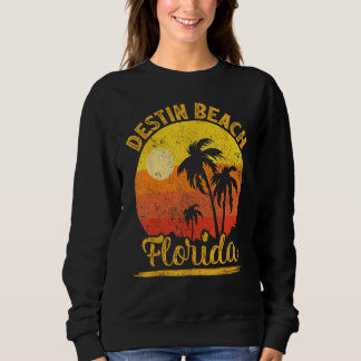 Zomer Vakantie Vintage Zonsondergang Florida Desti Trui