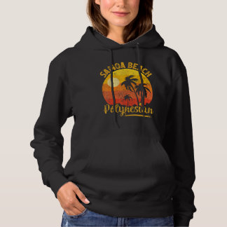 Zomer Vakantie Vintage Zonsondergang Polynesische Hoodie