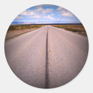 Zomer Vakantie Wegreis Foto Ronde Sticker