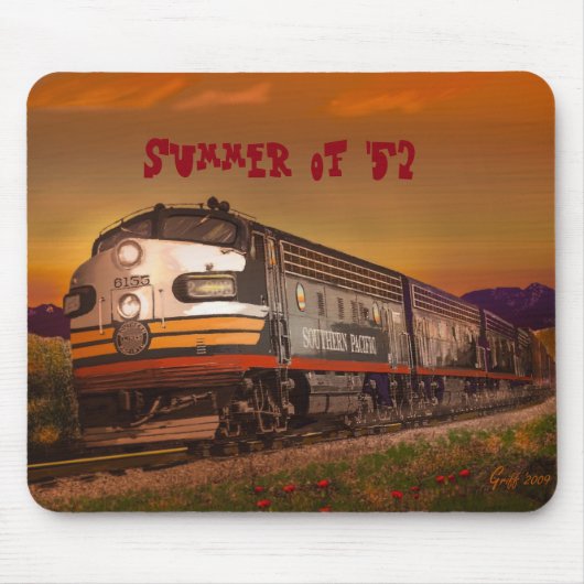 Zomer van '52 Southern Pacific F Unit in CA Muismat (Voorkant)