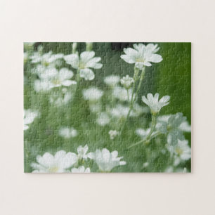 zomer verse witte tuinbloemen legpuzzel