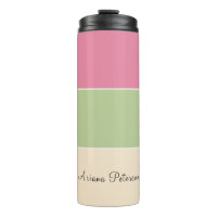 Zomer Vibe Roze & Sage Groene Pastel Kleur Blok