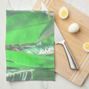Zomer Vibes Banana Boom laat Bleek groen deegsel o Theedoek