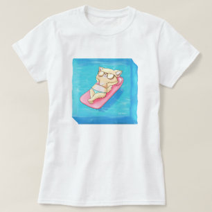 Zomer Vibes Beach Cube Pomchi in Bikini T-shirt
