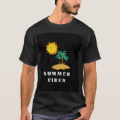 Zomer vibes eiland ontsnapping t-shirt (Voorkant)