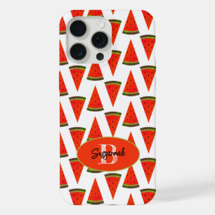 Zomer Vibes Fun Watermelon Slices Patroon iPhone 15 Pro Max Hoesje