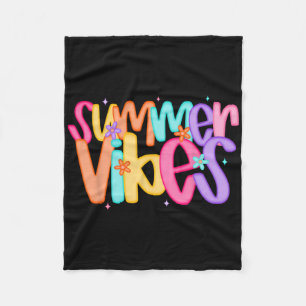 Zomer Vibes Hawaii Strand Zonneschijn Grappige Zom Fleece Deken