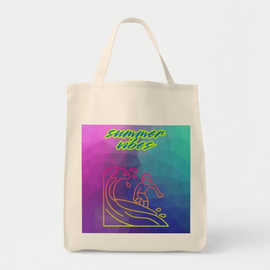 Zomer vibes jongen surfen. tote bag (Voorkant)