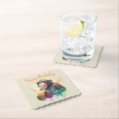 Zomer vibes Monkey - Verjaardag Kartonnen Onderzetters (Insitu)