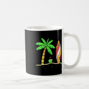 Zomer Vibes Palmboom Surfplank Surfer Kokosnoot S Koffiemok