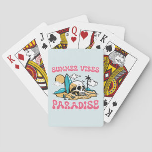 Zomer Vibes Paradijs - Skull Pokerkaarten
