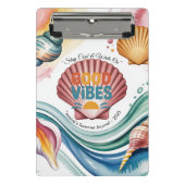 Zomer Vibes Retro Beach Illustratie Mini Klembord (Voorkant)