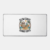 Zomer Vibes Sloth Funny Lazy Float Bureaumat (Voorkant)