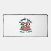 Zomer Vibes Sloth Funny Lazy Float Bureaumat (Voorkant)
