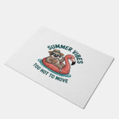 Zomer Vibes Sloth Funny Lazy Float Deurmat (Schuin)