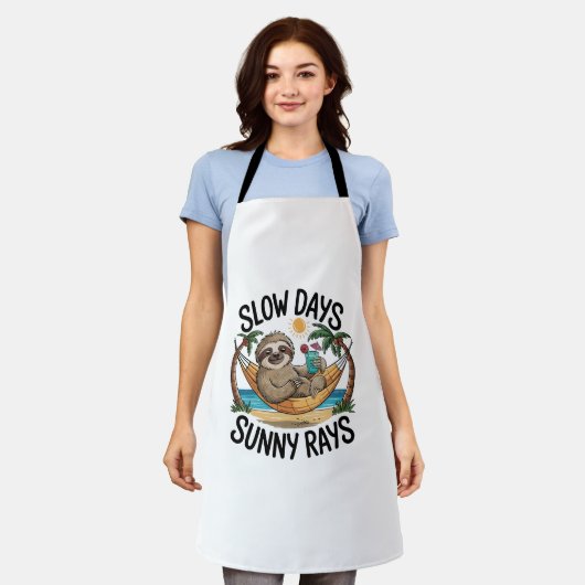 Zomer Vibes Sloth Funny Lazy Float Schort (Gedragen)