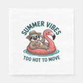 Zomer Vibes Sloth Funny Lazy Float Servet (Voorkant)