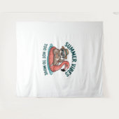 Zomer Vibes Sloth Funny Lazy Float Wandkleed (Voorkant (horizontaal))