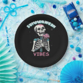 Zomer Vibes Spooky Summer Pumpkin Classic Papieren Bordje (Feest)