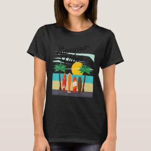 Zomer Vibes Surfen Zomer Strand Vakantie 1 T-shirt