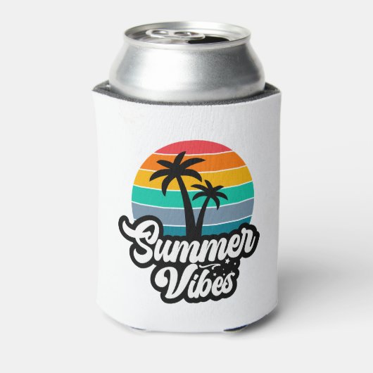 Zomer Vibes Tropical Lake Scene-32922 Blikjeskoeler (Blikje Achterkant)