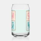 ZOMER Vibes Tropisch strandleven Blikvorm Glas (Rechts)