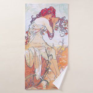 Zomer (vier seizoenen), Alphonse Mucha Badhanddoek